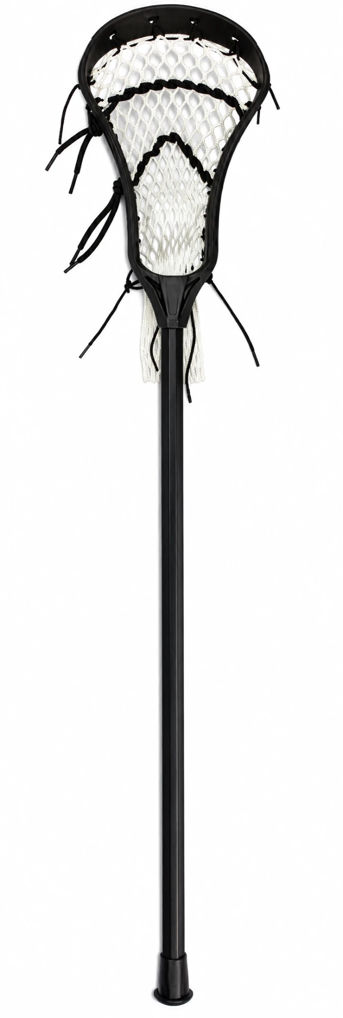 Women’s lacrosse stick with black head and black shaft
